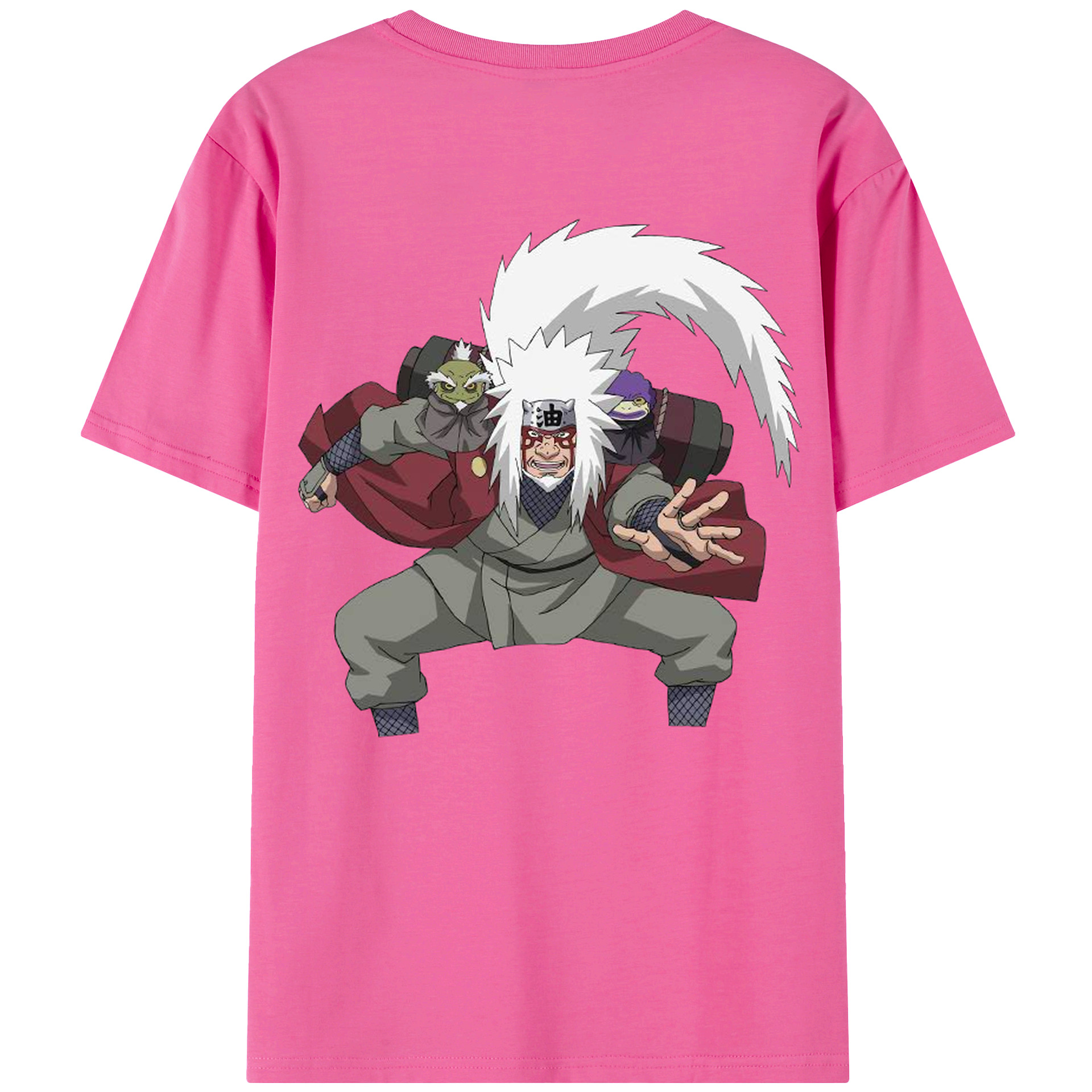 （画像用） NARUTO -ナルト- 自来也（じらいや） Jiraiya レディース半袖Tシャツ(バックプリント)